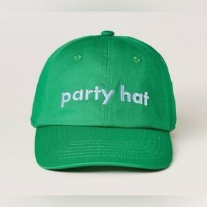 Kate Spade Green ‘Party Hat’ baseball cap.